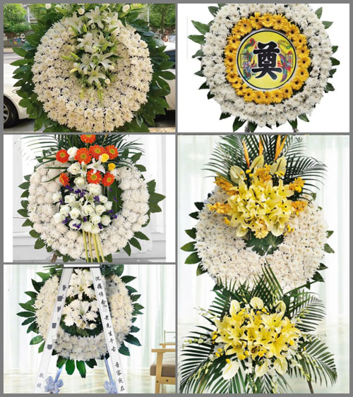 安徽六安市金寨县古碑镇南畈村花圈速递